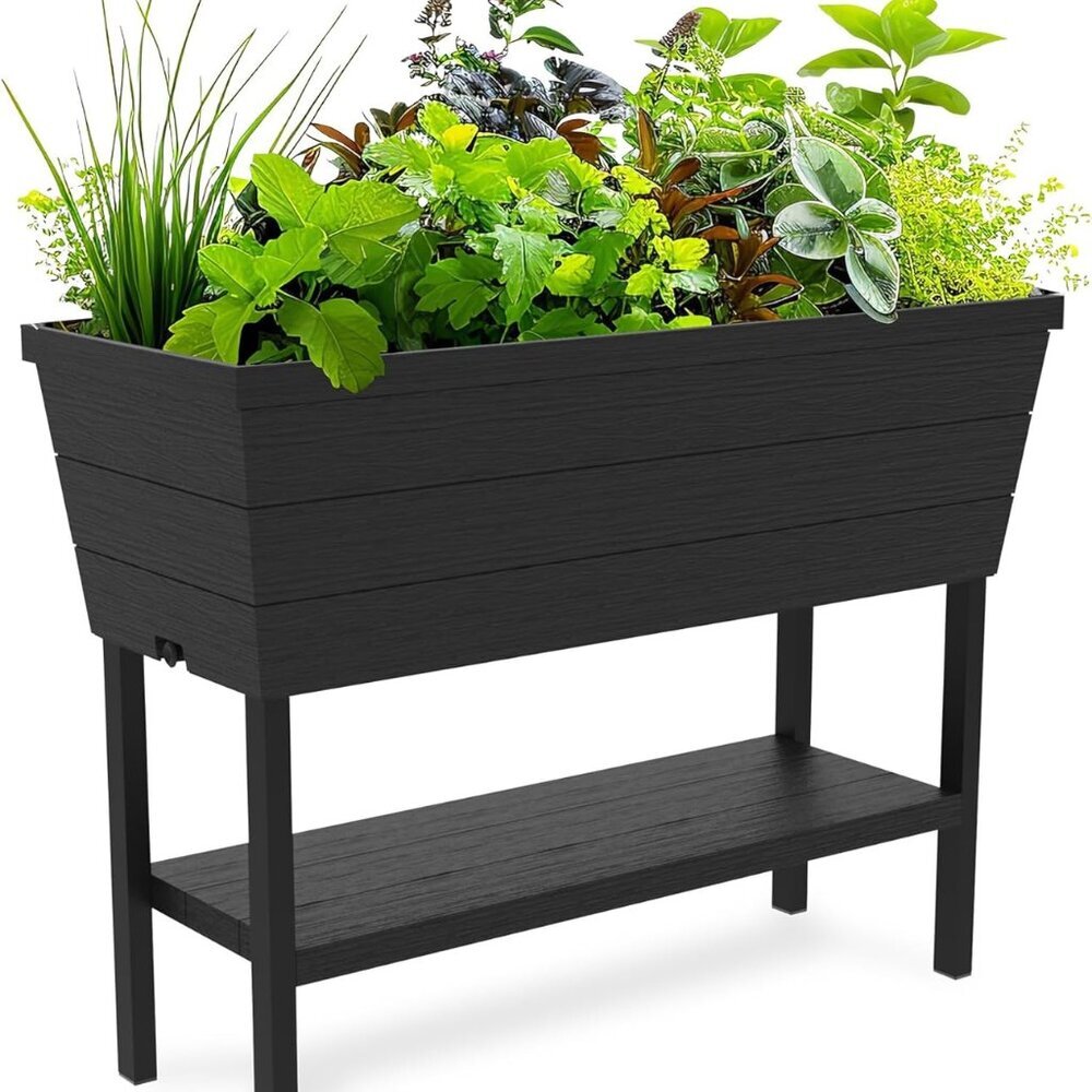 Urban Bloomer 12.7 Gallon Raised Garden Bed and Outdoor Herb Garden Planter with